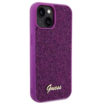 Etui Guess GUHCP15SPMSDGSF für iPhone 15 6,1" fuchsja/fuschia hardcase Disco Metal Script