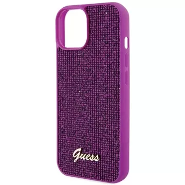 Etui Guess GUHCP15SPMSDGSF für iPhone 15 6,1" fuchsja/fuschia hardcase Disco Metal Script