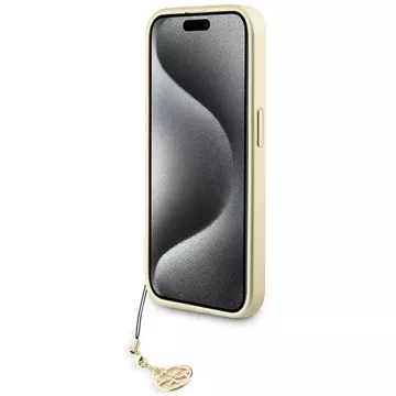 Etui Guess GUHCP15XGF4GBR für iPhone 15 Pro Max 6,7" braun/braun Hardcase 4G Charms Collection