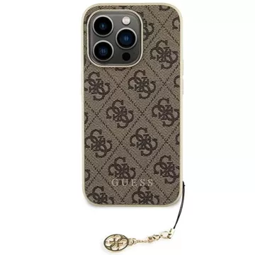 Etui Guess GUHCP15XGF4GBR für iPhone 15 Pro Max 6,7" braun/braun Hardcase 4G Charms Collection