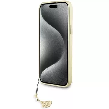 Etui Guess GUHCP15XGF4GGR für iPhone 15 Pro Max 6,7" szary/grey hardcase 4G Charms Collection