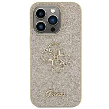 Etui Guess GUHCP15XHG4SGD für iPhone 15 Pro Max 6,7" złoty/gold hardcase Glitter Script Big 4G