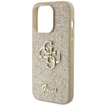 Etui Guess GUHCP15XHG4SGD für iPhone 15 Pro Max 6,7" złoty/gold hardcase Glitter Script Big 4G