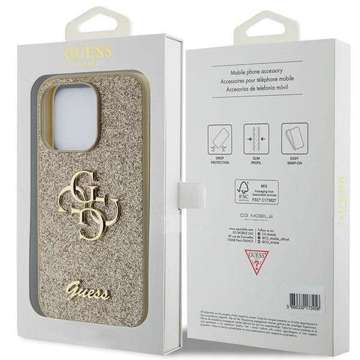 Etui Guess GUHCP15XHG4SGD für iPhone 15 Pro Max 6,7" złoty/gold hardcase Glitter Script Big 4G