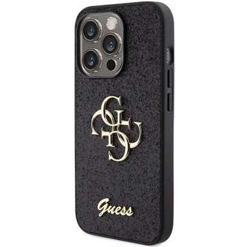 Etui Guess GUHCP15XHG4SGK für iPhone 15 Pro Max 6,7" Czarny/Black Hardcase Glitter Script Big 4G