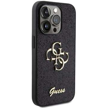 Etui Guess GUHCP15XHG4SGK für iPhone 15 Pro Max 6,7" Czarny/Black Hardcase Glitter Script Big 4G