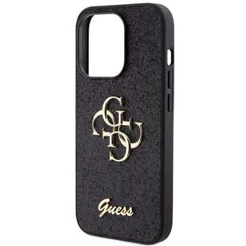 Etui Guess GUHCP15XHG4SGK für iPhone 15 Pro Max 6,7" Czarny/Black Hardcase Glitter Script Big 4G