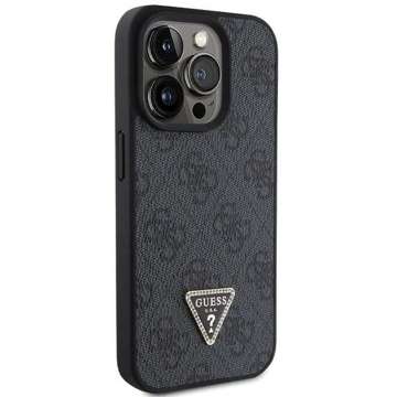 Etui Guess GUHCP15XP4TDPK für iPhone 15 Pro Max 6,7" czarny/schwarz Hardcase Leder 4G Diamond Triangle