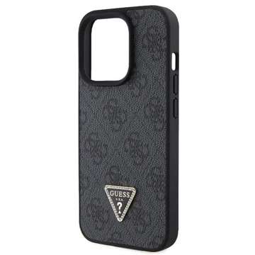 Etui Guess GUHCP15XP4TDPK für iPhone 15 Pro Max 6,7" czarny/schwarz Hardcase Leder 4G Diamond Triangle