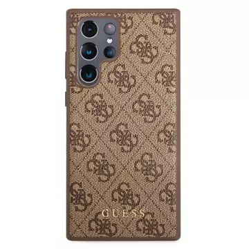 Etui Guess GUHCS22LG4GFBR für Galaxy S22 Ultra S908 Hartschale 4G Metal Gold Logo