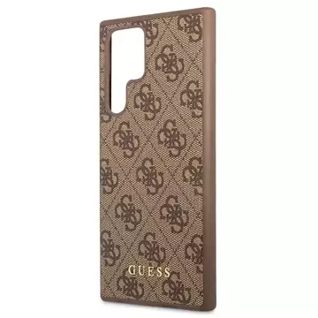 Etui Guess GUHCS22LG4GFBR für Galaxy S22 Ultra S908 Hartschale 4G Metal Gold Logo