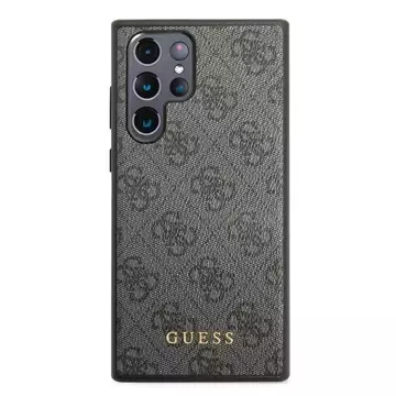 Etui Guess GUHCS22LG4GFGR für Galaxy S22 Ultra S908 Hartschale 4G Metal Gold Logo