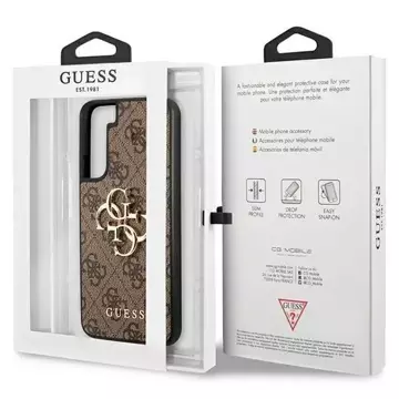 Etui Guess GUHCS23M4GMGBR für Samsung Galaxy S23 Plus S916 brązowy/brown hardcase 4G Big Metal Logo