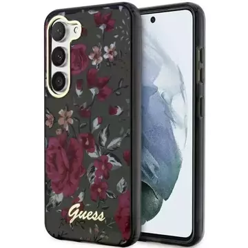 Etui Guess GUHCS23MHCFWSA für Samsung Galaxy S23 Plus S916 zielony/kaki Hardcase Flower Collection