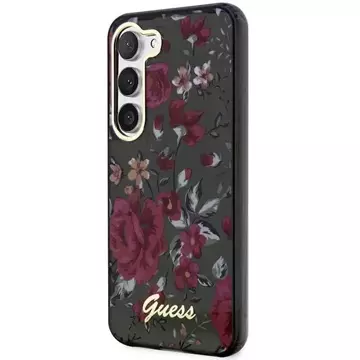 Etui Guess GUHCS23MHCFWSA für Samsung Galaxy S23 Plus S916 zielony/kaki Hardcase Flower Collection