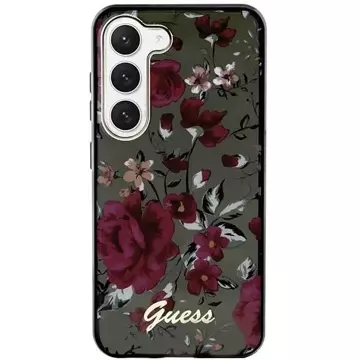 Etui Guess GUHCS23MHCFWSA für Samsung Galaxy S23 Plus S916 zielony/kaki Hardcase Flower Collection