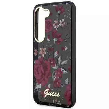 Etui Guess GUHCS23MHCFWSA für Samsung Galaxy S23 Plus S916 zielony/kaki Hardcase Flower Collection