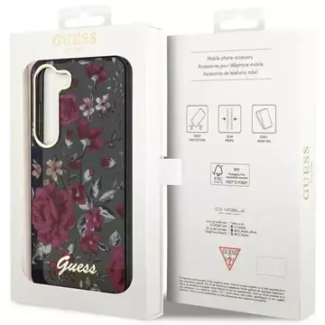 Etui Guess GUHCS23MHCFWSA für Samsung Galaxy S23 Plus S916 zielony/kaki Hardcase Flower Collection