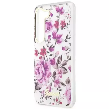 Etui Guess GUHCS23MHCFWST für Samsung Galaxy S23 Plus S916 biały/white Hardcase Flower Collection