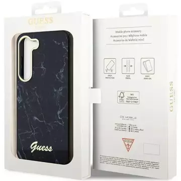 Etui Guess GUHCS23MPCUMAK für Samsung Galaxy S23 Plus S916 Czarny/Black Hardcase Marble