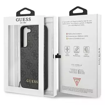 Etui Guess GUHCS23SGF4GGR für Samsung Galaxy S23 S911 szary/grey Hardcase 4G Charms Collection