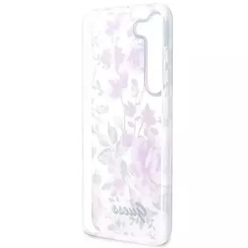 Etui Guess GUHCS23SHCFWST für Samsung Galaxy S23 S911 biały/white Hardcase Flower Collection