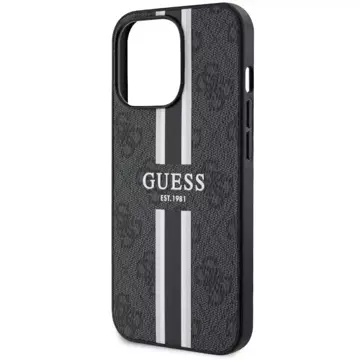 Etui Guess GUHMP13LP4RPSK für iPhone 13 Pro / 13 6,1" Hardcase 4G bedruckte Streifen MagSafe