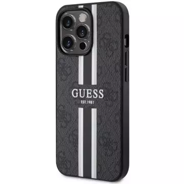 Etui Guess GUHMP13LP4RPSK für iPhone 13 Pro / 13 6,1" Hardcase 4G bedruckte Streifen MagSafe