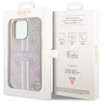 Etui Guess GUHMP13XP4RPSP für iPhone 13 Pro Max 6,7" Hardcase 4G bedruckte Streifen MagSafe