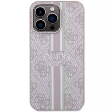 Etui Guess GUHMP13XP4RPSP für iPhone 13 Pro Max 6,7" Hardcase 4G bedruckte Streifen MagSafe