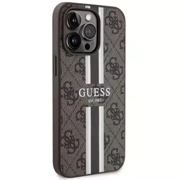 Etui Guess GUHMP13XP4RPSW für iPhone 13 Pro Max 6,7 Hardcase 4G bedruckte Streifen MagSafe