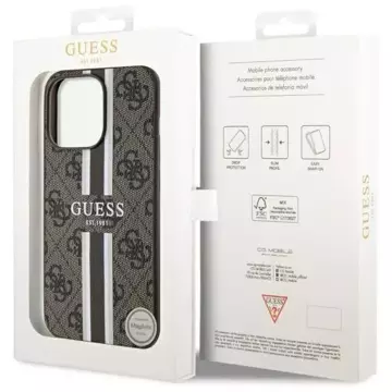 Etui Guess GUHMP13XP4RPSW für iPhone 13 Pro Max 6,7 Hardcase 4G bedruckte Streifen MagSafe