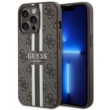 Etui Guess GUHMP13XP4RPSW für iPhone 13 Pro Max 6,7 Hardcase 4G bedruckte Streifen MagSafe