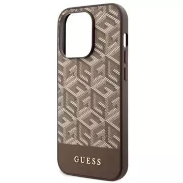 Etui Guess GUHMP14LHGCFSEW für iPhone 14 Pro 6,1" Hartschale GCube Stripes MagSafe