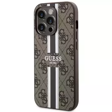 Etui Guess GUHMP14LP4RPSW für iPhone 14 Pro 6,1" Hardcase 4G bedruckte Streifen MagSafe