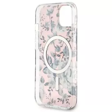 Etui Guess GUHMP14MHCFWSP für iPhone 14 Plus 6,7" Hardcase Flower MagSafe