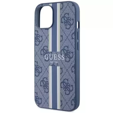 Etui Guess GUHMP14MP4RPSB für iPhone 14 Plus 6,7" Hardcase 4G bedruckte Streifen MagSafe