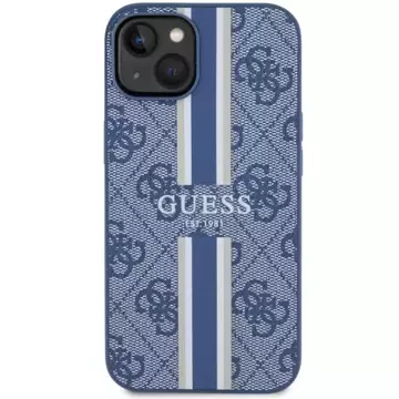 Etui Guess GUHMP14MP4RPSB für iPhone 14 Plus 6,7" Hardcase 4G bedruckte Streifen MagSafe