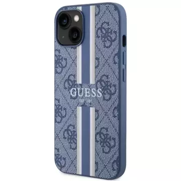 Etui Guess GUHMP14MP4RPSB für iPhone 14 Plus 6,7" Hardcase 4G bedruckte Streifen MagSafe