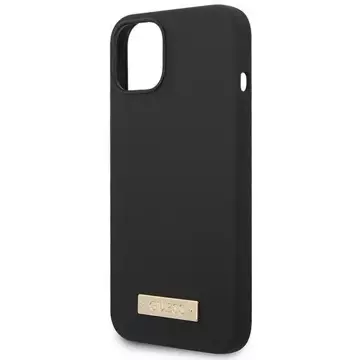 Etui Guess GUHMP14MSBPLK für Apple iPhone 14 Plus 6,7" Czarny/Black Hard Case Silikon Logo Plate MagSafe