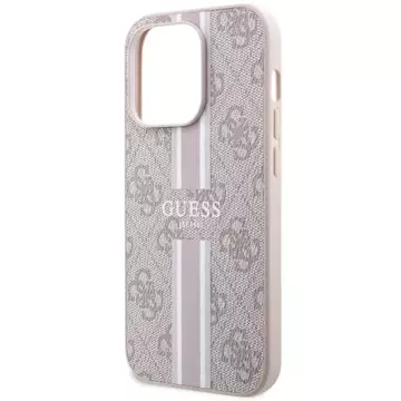 Etui Guess GUHMP14XP4RPSP für iPhone 14 Pro Max 6,7" Hardcase 4G bedruckte Streifen MagSafe