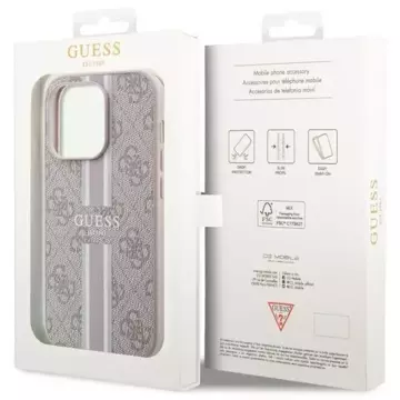 Etui Guess GUHMP14XP4RPSP für iPhone 14 Pro Max 6,7" Hardcase 4G bedruckte Streifen MagSafe