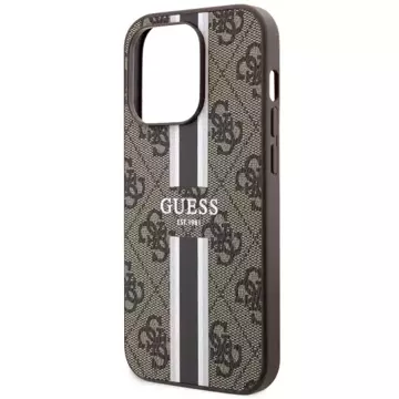 Etui Guess GUHMP14XP4RPSW für iPhone 14 Pro Max 6,7" Hardcase 4G bedruckte Streifen MagSafe