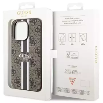 Etui Guess GUHMP14XP4RPSW für iPhone 14 Pro Max 6,7" Hardcase 4G bedruckte Streifen MagSafe