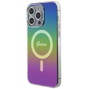 Etui Guess GUHMP15LHITSK für iPhone 15 Pro 6,1" wielokolorowy/rainbow hardcase IML Iridescent MagSafe