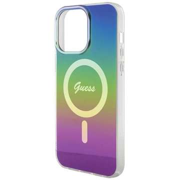 Etui Guess GUHMP15LHITSK für iPhone 15 Pro 6,1" wielokolorowy/rainbow hardcase IML Iridescent MagSafe