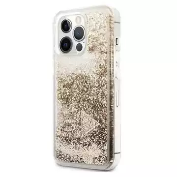 Etui Guess GUOHCP14LGLHFLGO für Apple iPhone 14 Pro 6,1" złoty/gold Hardcase Glitter Charms