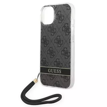 Etui Guess GUOHCP14MH4STK für Apple iPhone 14 Plus 6,7" Czarny/Black Hardcase 4G Print Strap