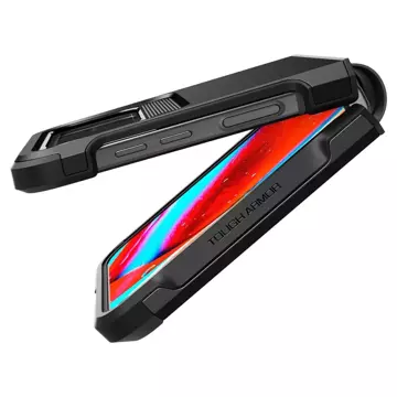 Etui-Hülle Spigen Tough Armor für Samsung Galaxy Z Flip 4 Schwarz