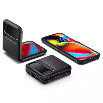 Etui-Hülle Spigen Tough Armor für Samsung Galaxy Z Flip 4 Schwarz